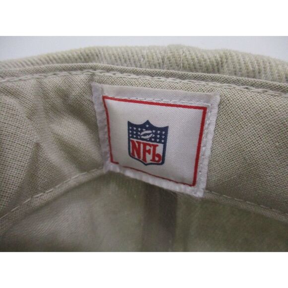 RAIDERS NFL Khaki Tan Low Profile Embroidered 1964-Present Logo Strapback Hat - Picture 5 of 5